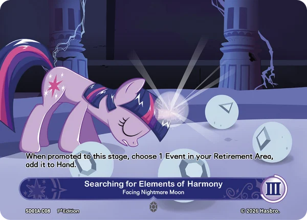 Searching for Elements of Harmony – Facing Nightmare Moon | SD01A-C08 | C