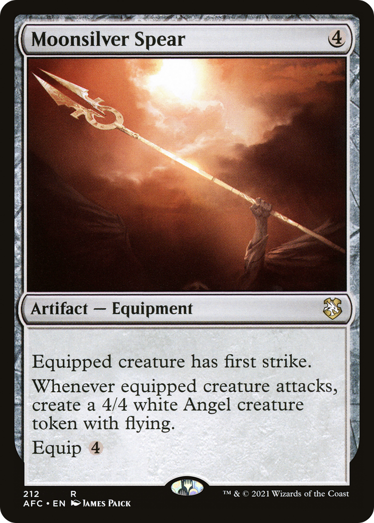 Moonsilver Spear [Dungeons & Dragons: Adventures in the Forgotten Realms Commander]
