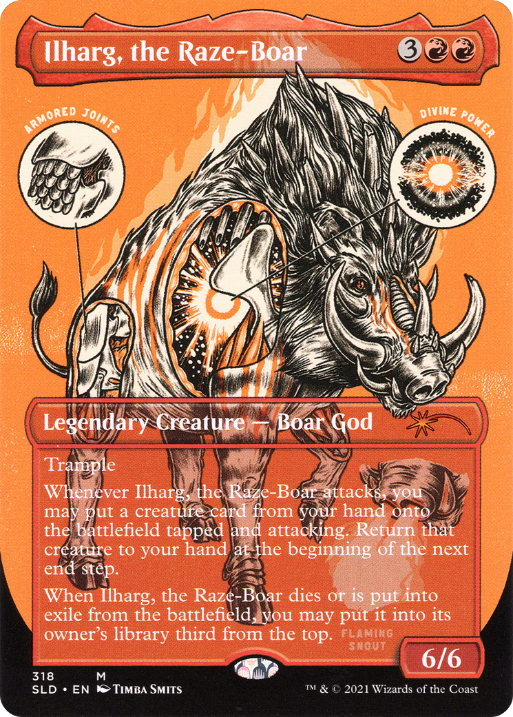 Ilharg, the Raze-Boar (Borderless) [Secret Lair Drop Series]