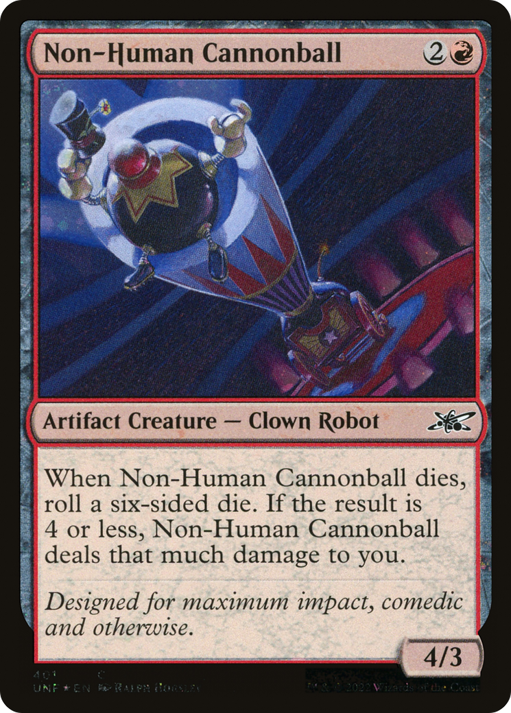 Non-Human Cannonball (Galaxy Foil) [Unfinity]