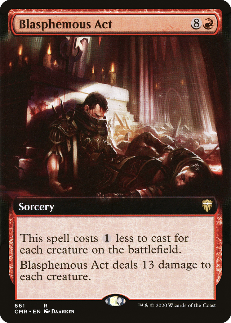 Blasphemous Act (Extended Art) [Commander Legends]