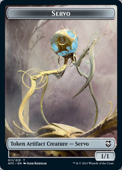 Servo // Treasure Double-Sided Token [Dungeons & Dragons: Adventures in the Forgotten Realms Commander Tokens]