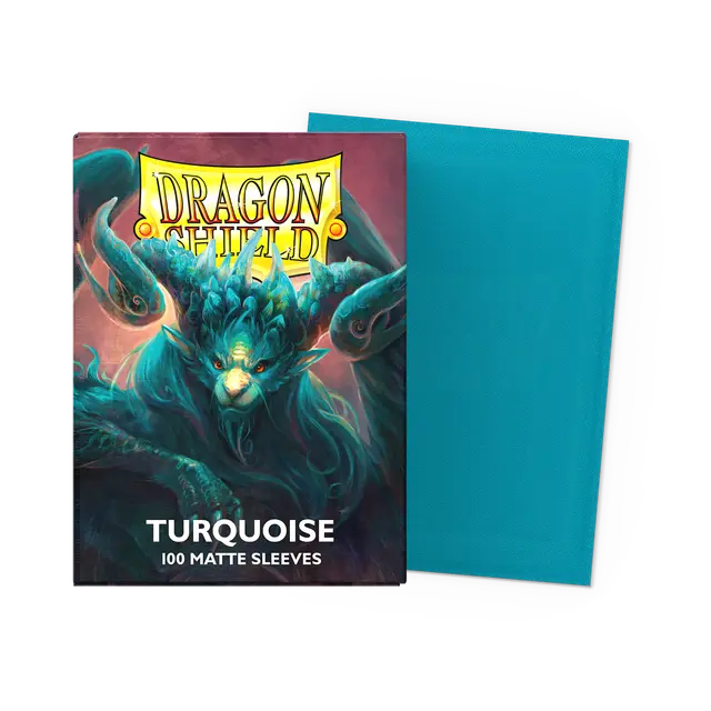 Dragon Shield Sleeves Matte (100ct): Turquoise