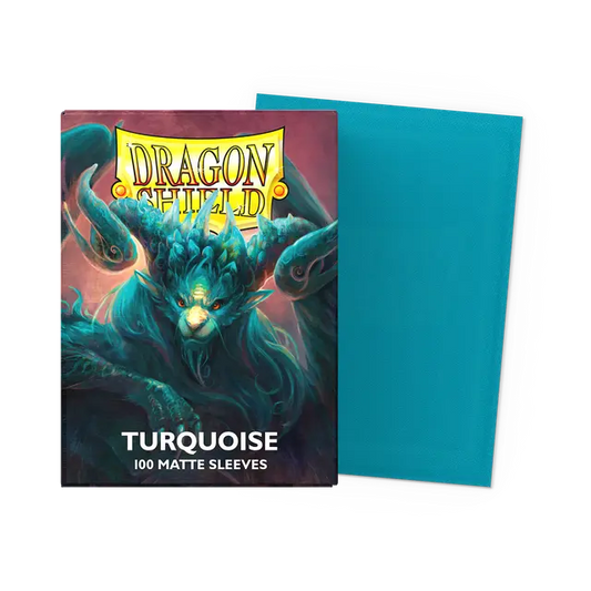 Dragon Shield Sleeves Matte (100ct): Turquoise