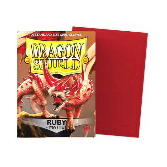 Dragon Shield Sleeves Matte (100ct): Ruby