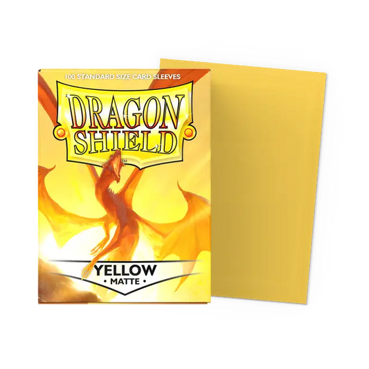 Dragon Shield Sleeves Matte (100ct): Yellow