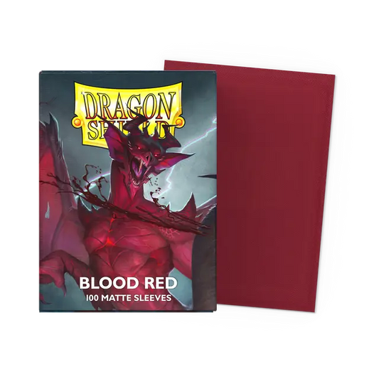 Dragon Shield Sleeves Matte (100ct): Blood Red