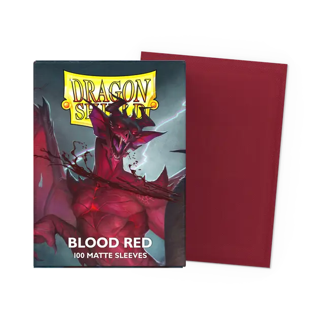 Dragon Shield Sleeves Matte (100ct): Blood Red