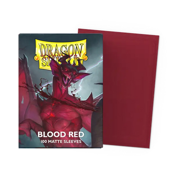 Dragon Shield Sleeves Matte (100ct): Blood Red