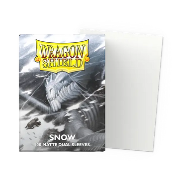 Dragon Shield Sleeves Dual Matte (100ct): Snow