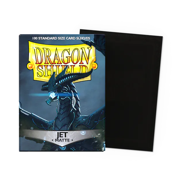 Dragon Shield Sleeves Matte (100ct): Jet