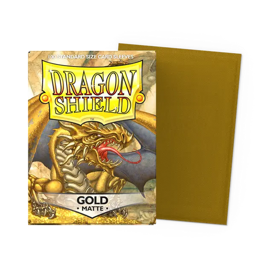 Dragon Shield Sleeves Matte (100ct): Gold