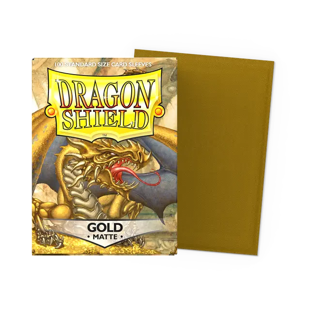 Dragon Shield Sleeves Matte (100ct): Gold