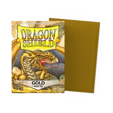 Dragon Shield Sleeves Matte (100ct): Gold