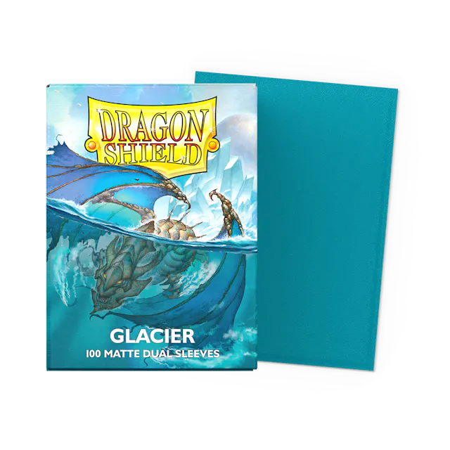 Dragon Shield Sleeves Dual Matte (100ct): Glacier