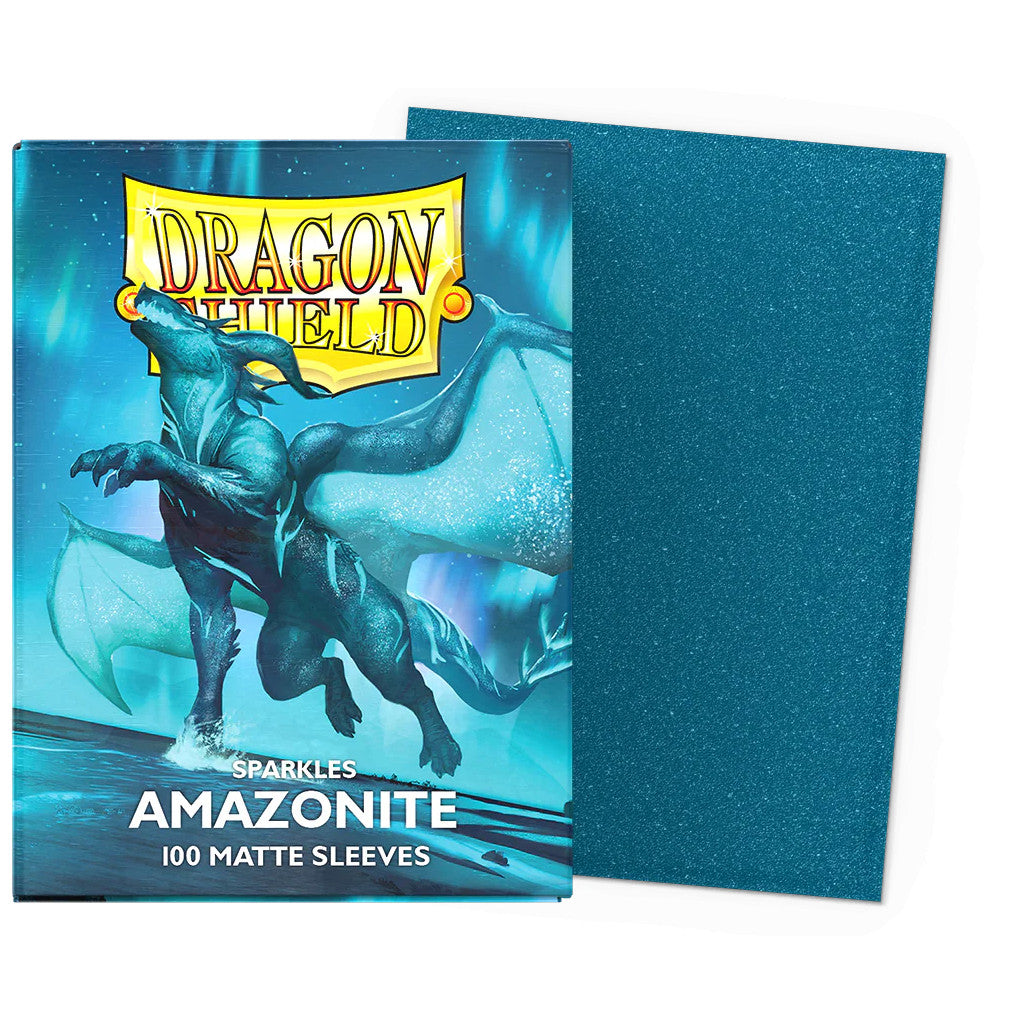 Dragon Shield Sleeves Dual Matte (100ct): Amazonite (Sparkles)