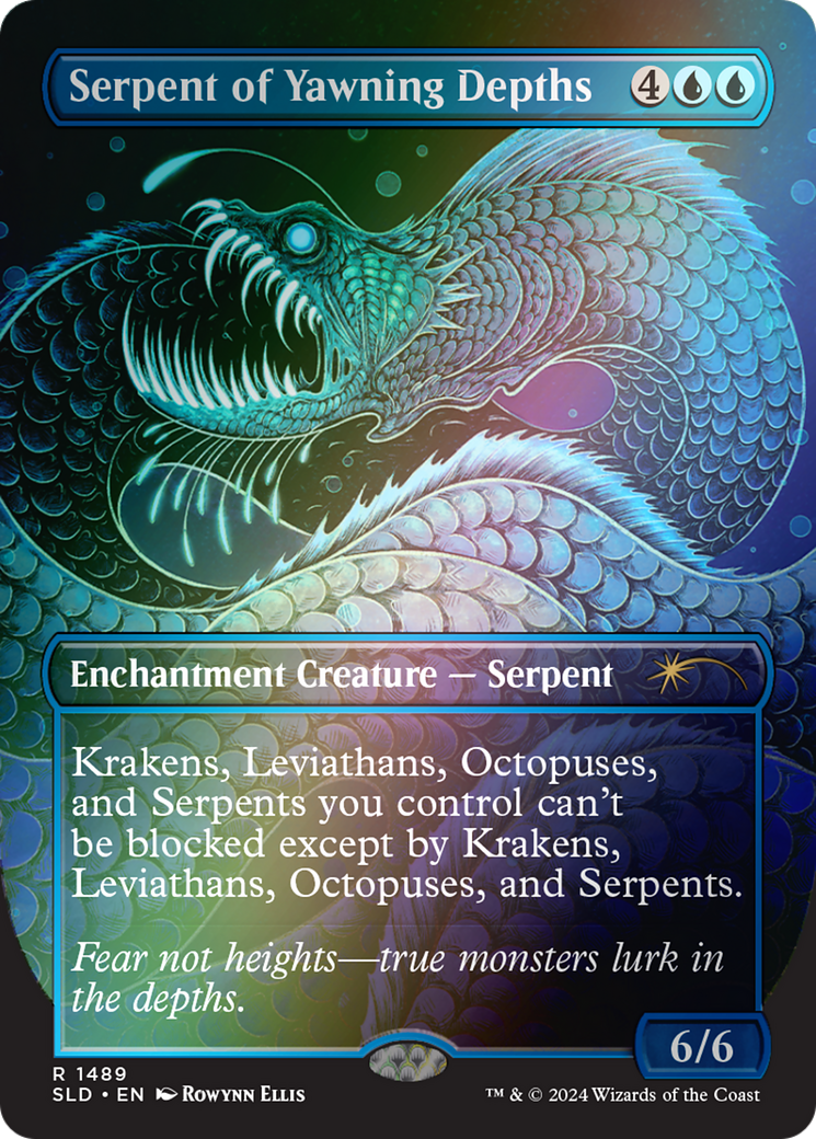 Serpent of Yawning Depths (Rainbow Foil) [Secret Lair Drop Series]