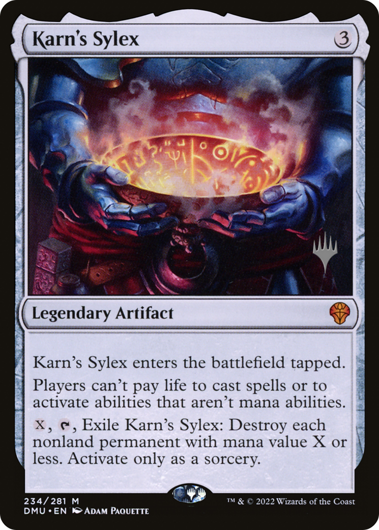 Karn's Sylex (Promo Pack) [Dominaria United Promos]