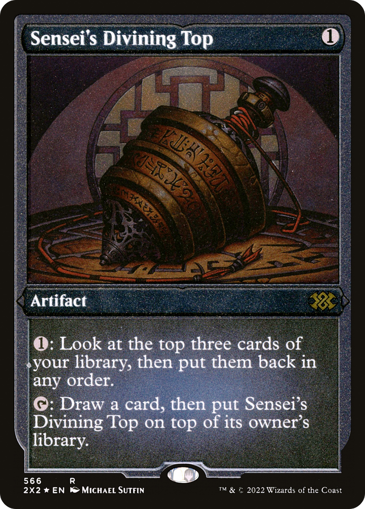 Sensei's Divining Top (Foil Etched) [Double Masters 2022]
