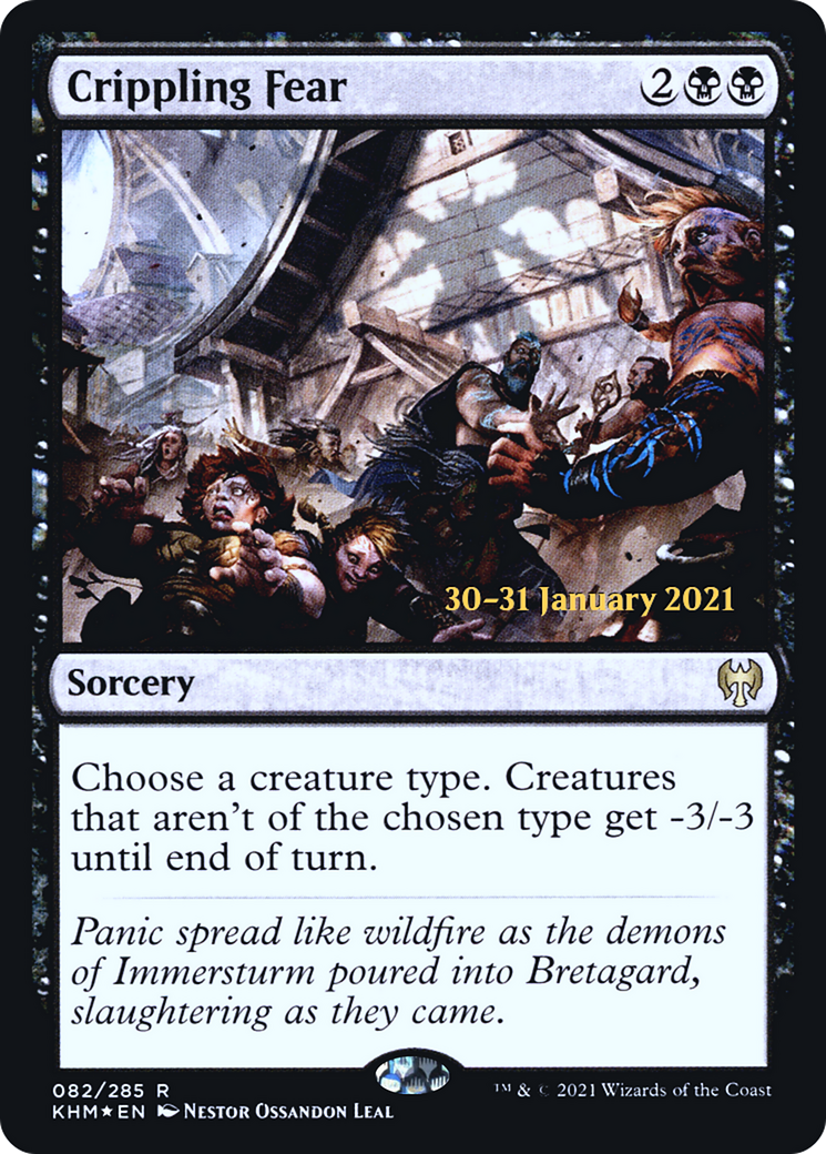 Crippling Fear [Kaldheim Prerelease Promos]