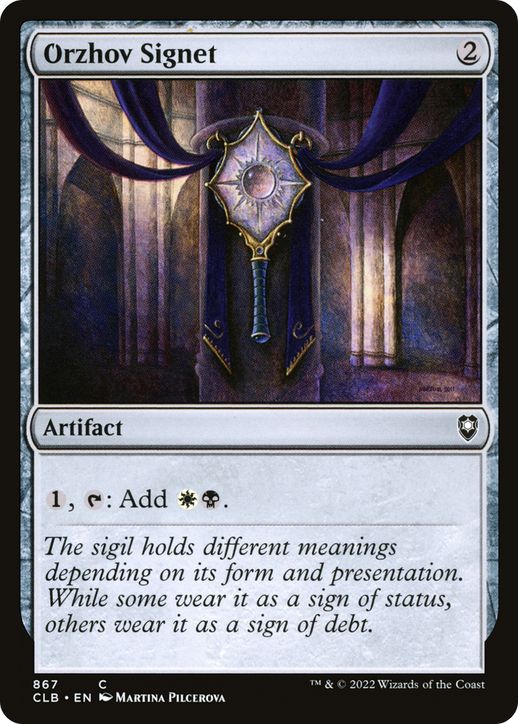 Orzhov Signet [Commander Legends: Battle for Baldur's Gate]