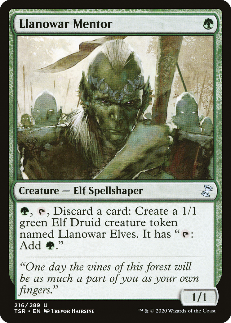 Llanowar Mentor [Time Spiral Remastered]