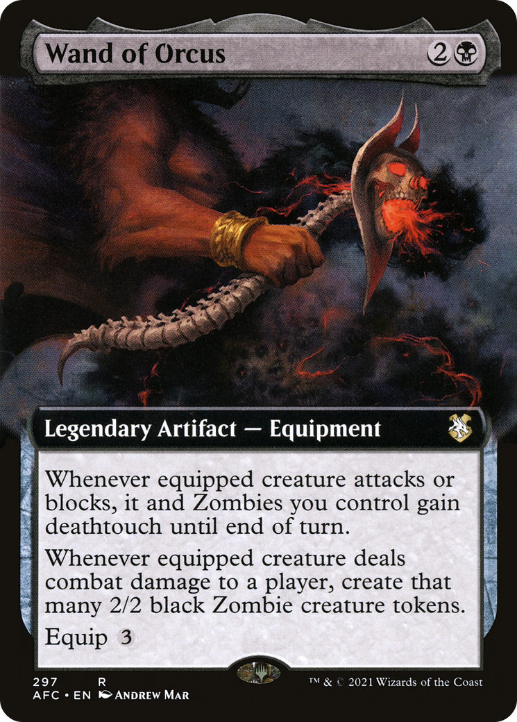 Wand of Orcus (Extended Art) [Dungeons & Dragons: Adventures in the Forgotten Realms Commander]