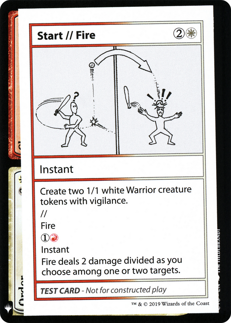Start // Fire [Mystery Booster Playtest Cards]