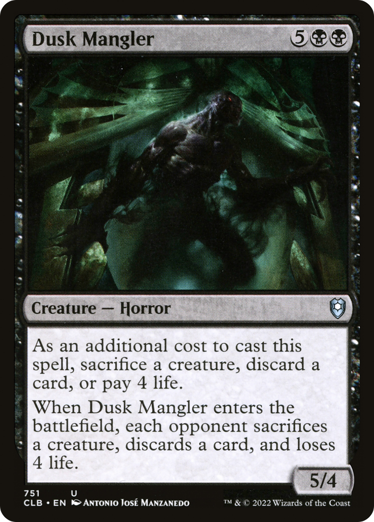 Dusk Mangler [Commander Legends: Battle for Baldur's Gate]