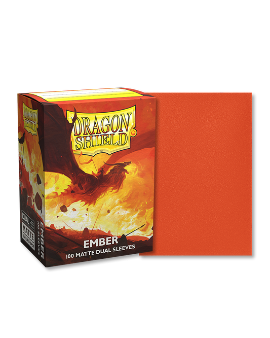 Dragon Shield Sleeves Dual Matte (100ct): Ember