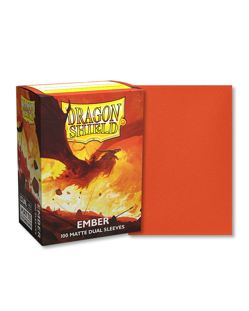 Dragon Shield Sleeves Dual Matte (100ct): Ember