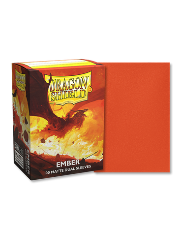 Dragon Shield Sleeves Dual Matte (100ct): Ember