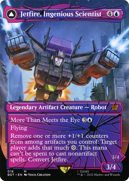 Jetfire, Ingenious Scientist // Jetfire, Air Guardian (Shattered Glass) [Transformers]