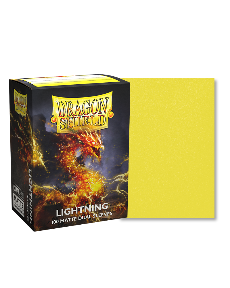 Dragon Shield Sleeves Dual Matte (100ct): Lightning